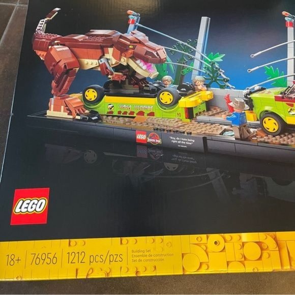 Lego Jurassic Park T Rex Breakout Dinosaur Scene 76956 New Sealed Gift - Picture 5 of 9
